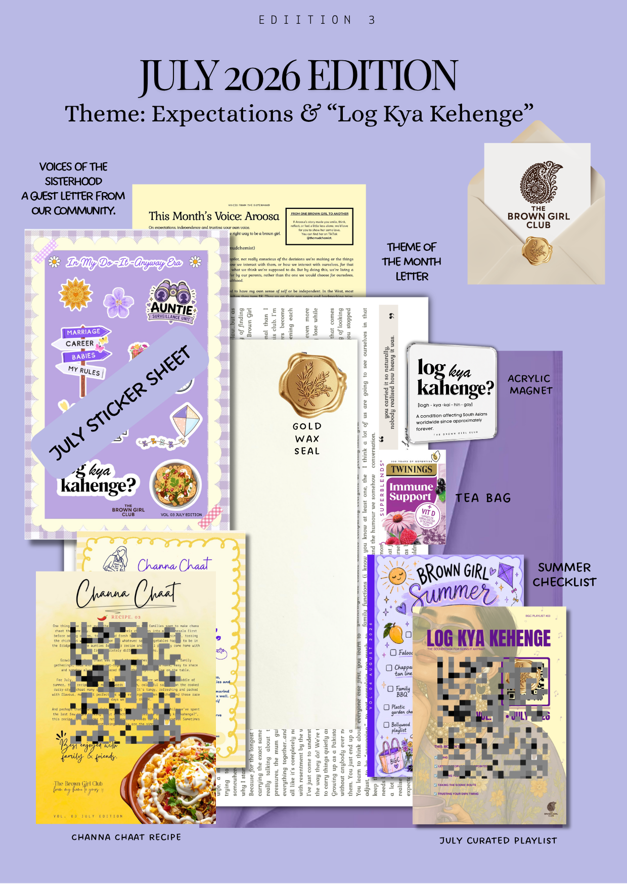 The July Issue - One-Time Brown Girl Club Letter